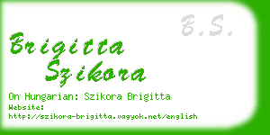 brigitta szikora business card